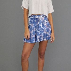 UO Alyssa Pleated Front- Tie skirt